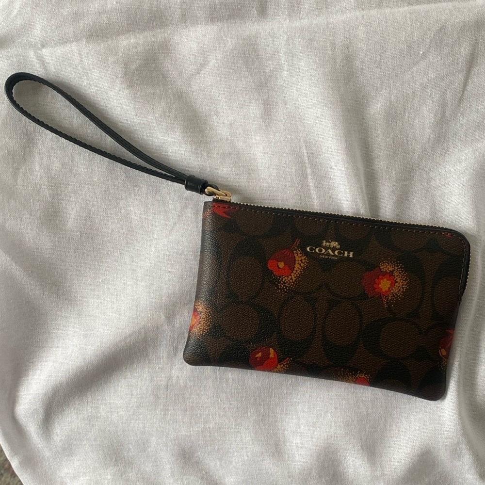 Zara Dark Brown Tote with Orange Lining - Picture 4 of 4